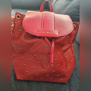 NWOT Tommy Hilfiger Red Backpack